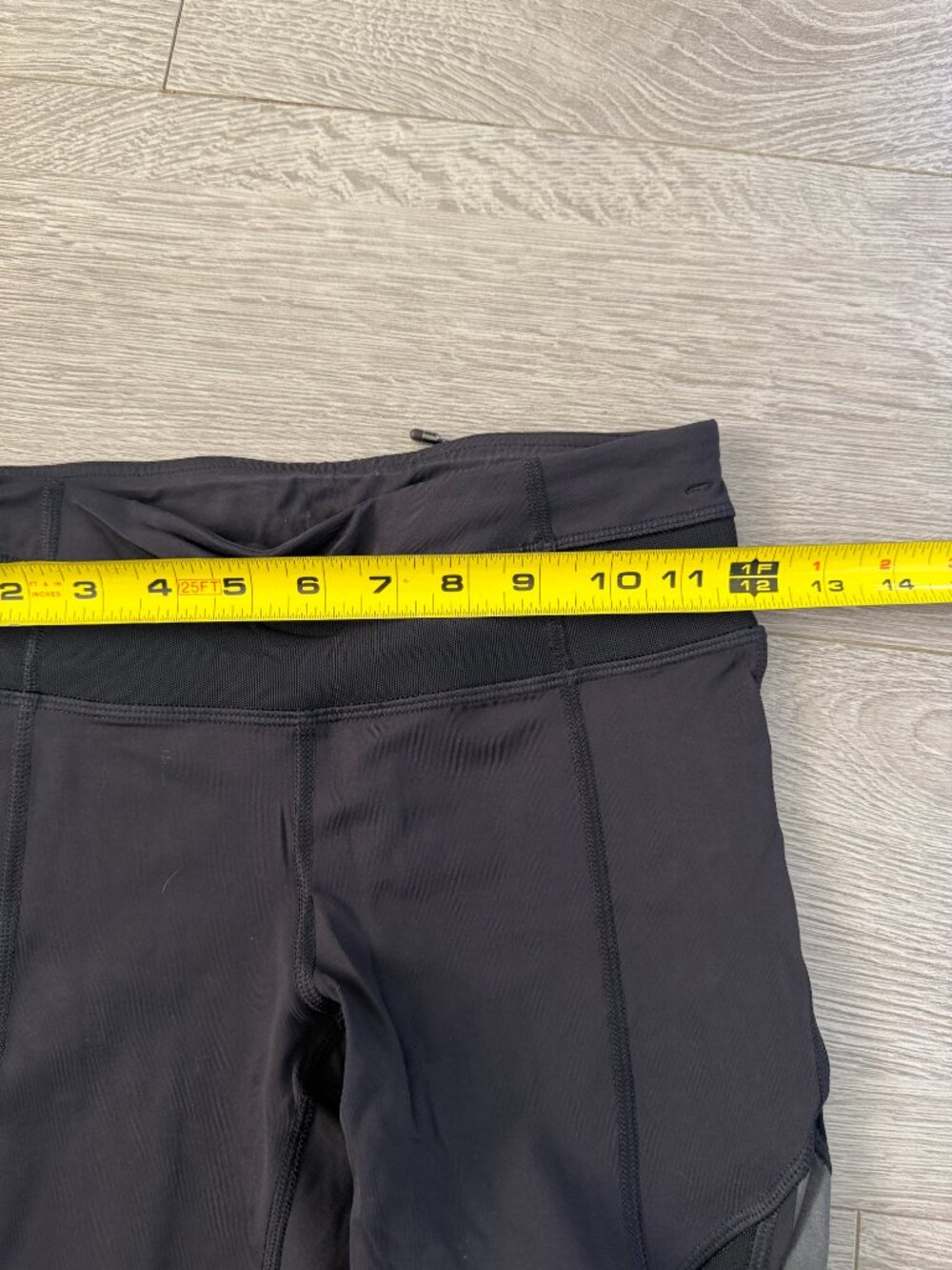 Lululemon Run Inspire Crop Black Mesh Leggings Womens Size 2 - Picture 6 of 11
